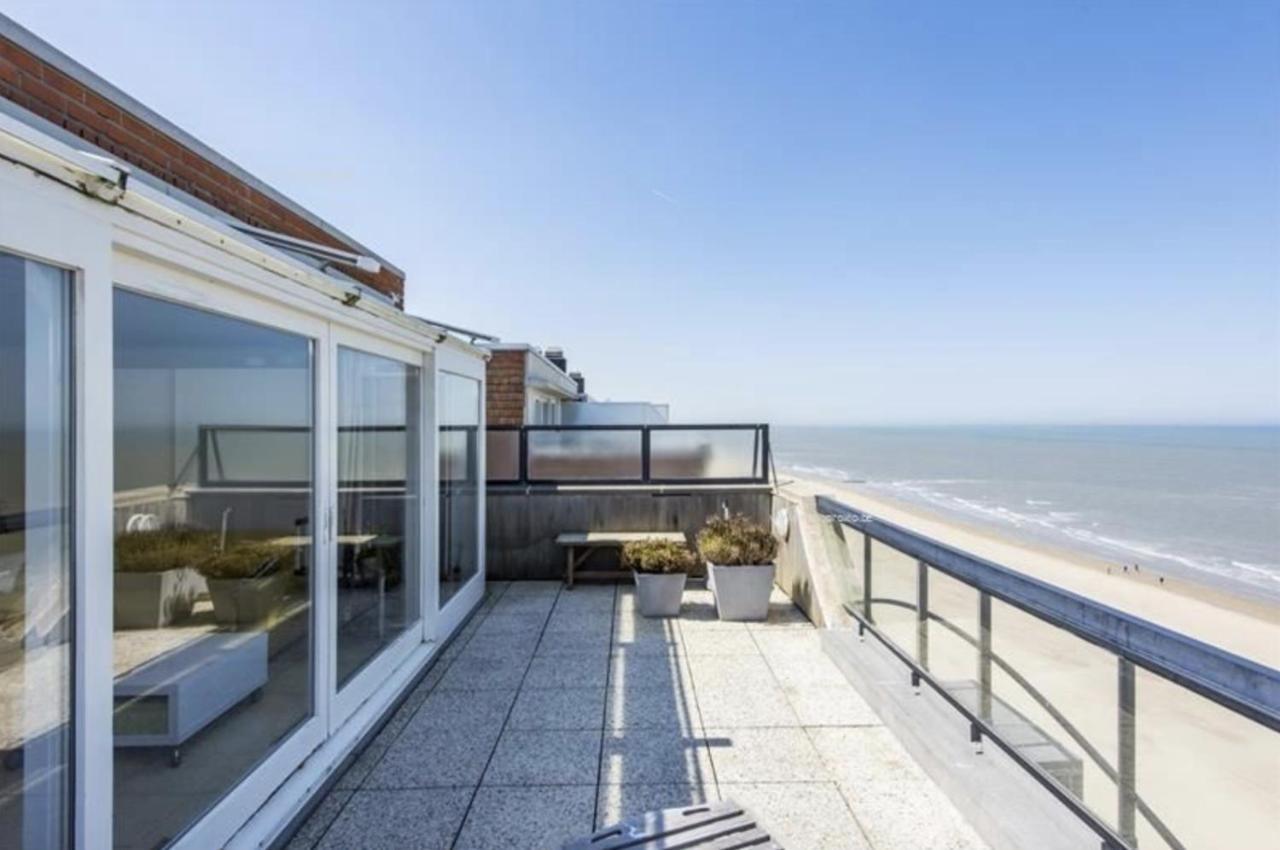 Apartmán Penthouse App Met Imposant & Eindeloos Zeezicht Middelkerke Exteriér fotografie